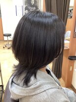 ヒラトヤ 肴町店 ウルフカット切りっぱなし韓国風ヘアクラゲカットくびれボブ