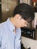 《後呂愛子》メンズカット+ニュアンスパーマ+眉カット¥14,850三宮/神戸