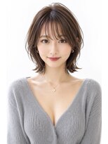 ソレイユ(Soleil)&nbsp;ひし形/オフィス/20代/30代/40代/くびれミディアム/シャギー