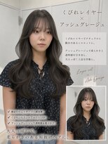 トレヘアー 京都 烏丸(tRe hair)&nbsp;【加藤】レイヤー/アッシュグレージュ/透明感カラー/韓国/艶髪