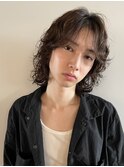 men's/メンズボブ/ニュアンスパーマ/メンズミディアム/新宿