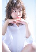 【neolive plus】濡れ感が可愛い！カジュアルパーマ#グレージュ
