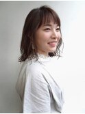 シースルーバング×重軽ボブ30代40代50代