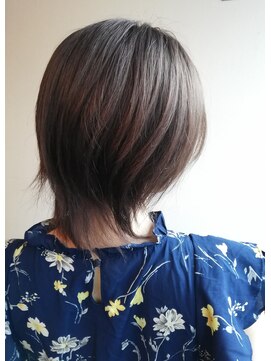 今日は美容院 ウルフショート