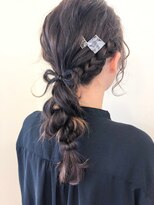オシャマヘアー ウエスト店 編みおろしアレンジ