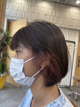 クロムス(clomus) 【clomus】インナーカラー×ミニボブ