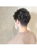 刈り上げ　メンズパーマ