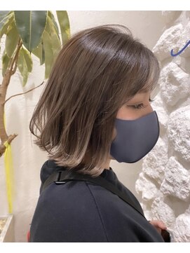 モアナバイヘッドライト 曽根店(Moana by HEADLIGHT) Moana#前下がりボブ#外はねボブ#ベージュカラー