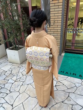 アース 高田馬場店(HAIR&MAKE EARTH) 色無地　訪問着