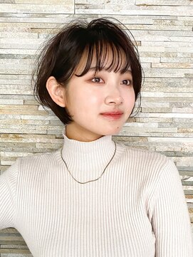 ロビー 表参道(ROBBY) 前髪あり/20代30代40代/ひし形レイヤーショートボブ/表参道