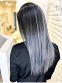 シルバーブルーグラデーション