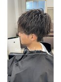 ツイストスパイラルパーマ×シングルカラー