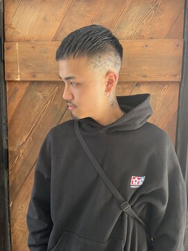 メリケンバーバーショップ トーキョー(MERICAN BARBERSHOP TYO) YS STILE.束感ショート.波巻き.ハイライト.マッシュパーマ41
