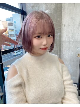 ガルボ ヘアー(garbo hair) ハイトーンカラー10代20代30代ボブヘアAWスタイル