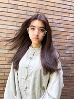 ヴァージ(Verge)&nbsp;レイヤーカット/ウェーブパーマ/前髪/こなれミディ[代官山駅]
