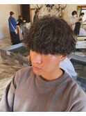 波巻きパーマ