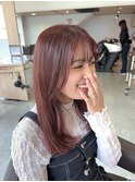 ブリーチ無しでできる 暖色カラー*ピンクブラウン