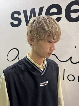 スウィープ 札幌大通(sweep) 【癖毛さんにおすすめ】ハイトーンマッシュ