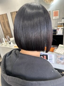 シャムオーツー 国分寺(CHAM:O2) ☆髪質改善美髪ストレート(矯正)/切りっぱなしボブ/synergy☆