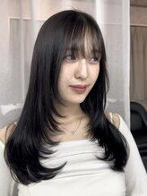 カフネヘアー(Cafune' hair) ワンカールで簡単スタイリング◎ブルーブラック×レイヤーカット