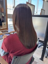 フレイムスヘアーアンドリラックス 西川口店 ツヤ髪縮毛矯正+ブラウンカラー