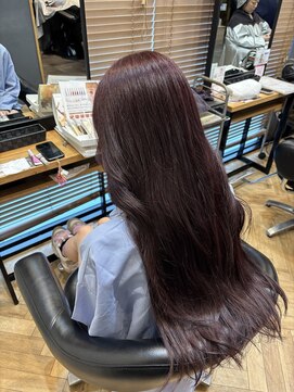 アルター(aL ter) 【ワインレッド×ロング】レッド/くびれヘア/鎌取/林愛華