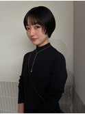 ショートヘア/コンパクトショート/丸みショート/黒髪ショート