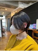 イメチェン/レッドブラウン/フルバング/似合わせカット/高円寺駅