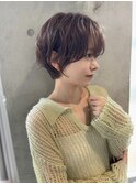 大人可愛い緩めパーマふんわりレイヤーショートボブ