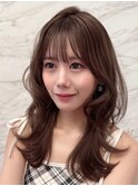 暗めカラー/韓国レイヤー/マロンベージュ/くすみベージュ/銀座