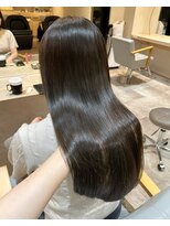 ザックジングウ 表参道(ZACC JINGU)&nbsp;矢野口の巻ける縮毛矯正×艶カラー【美髪矯正ストレート】