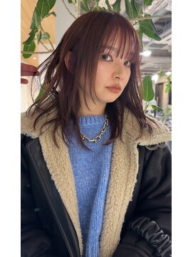 エトワール(ETOILE) ピンクブラウン×レイヤーカット