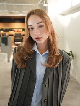 ラヴィズム 長岡店(LUVISM) 韓国/顔周りレイヤー/ダブルカラー/ベージュ/前髪新潟長岡宮関◆