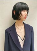ボブヘア[表参道/原宿/ダブルカラー/ケアブリーチ/縮毛矯正]