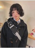 クセ毛風ボブパーマ