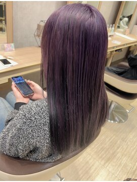 アッシュ 八王子みなみ野店(Ash) 紫×黒アンブレラ