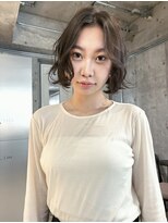 ナヌーク ダイカンヤマ(nanuk daikanyama)&nbsp;オリーブカラーにドライパーマボブ