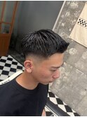 波巻きツイストスパイラルリバースセンターパートニュアンスパT