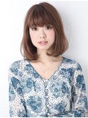 厚めバングスリークボブ