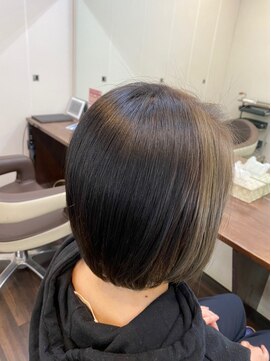 エノモト(ENOMOTO) 30代40代50代◎髪質改善×大人ショートボブ×ミルクティベージュ