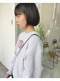 タンバルモリ 韓国ヘア 黒髪 ボブ
