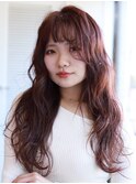 大人可愛い20代30代40代イメチェン似合わせカットレッドブラウン
