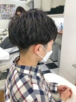 ヘッズ 本八幡店(HEADS)&nbsp;MEN'S HAIR  センターパート　ツイストスパイラル　コンマヘア