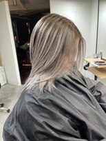 ラフ(LAFF)&nbsp;#バレイヤージュ#グレージュカラー#ボブウルフ#ココアベージュ