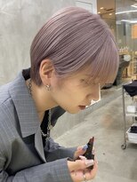 ソーコ 渋谷(SOCO)&nbsp;前下がりショートハンサムショートボブくびれショートハイトーン