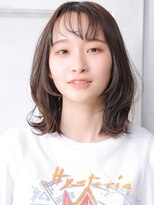 クラッチムク 博多口(CLUTCH muk.)&nbsp;大人可愛い小顔美髪ツヤ髪ミディアムレイヤー薄めバングB3