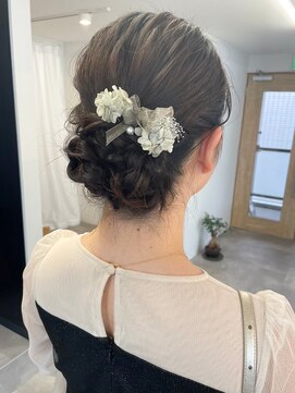 ミュラ(mulah) 結婚式パーティーヘアセット＊編み込みアップスタイル