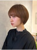 ショートカット×ひし形ショートボブ×前髪あり20代30代40代 s03