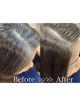 【艶髪、透明感のある白髪染め】あなたらしいカラーをご提案！今までにない仕上がりがarbisで叶う♪