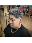 ホワイトメッシュ×ツイスパ×フェード